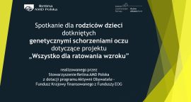 Relacja ze spotkania dla rodziców dzieci dotkniętych genetycznymi schorzeniami