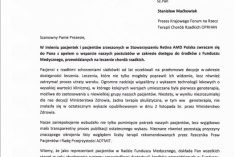 Listy Retina AMD Polska w sprawie technologii lekowych o wysokiej wartości klinicznej
