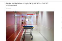 Rusza Fundusz Kompensacyjny Zdarzeń Medycznych