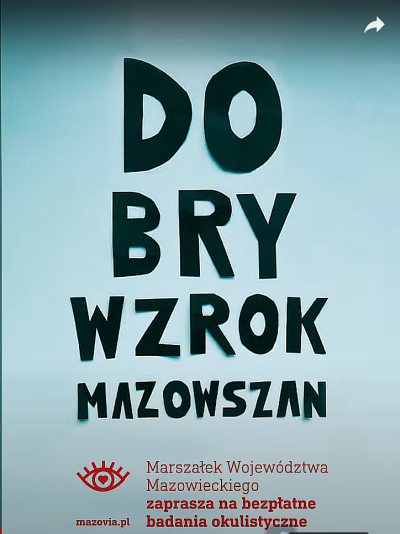 Mazowsze realizuje projekt „Dobry wzrok Mazowszan”